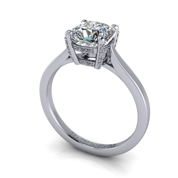 WG RBC Diamond Solitaire Ring