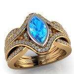 Ring-113-RG-27-Y_W-Gold-Bezel-set-Marquise-Cut-Aquamarine-ring-Dmnd-Band