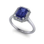 Ring-128-RG-38-Platinum-Emerald-Cut-Blue-Sapphire-Ring-with-Diamond-Halo
